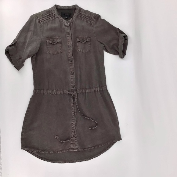 Sanctuary Button Down Belted Shirt Dress Size Small - Picture 4 of 8